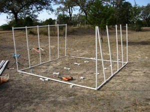 pvc uprights