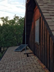 photo of roof-mounted solar panel