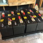 photo of Battery cart with batteries