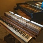 photo of the Action ready to reinstall in the piano